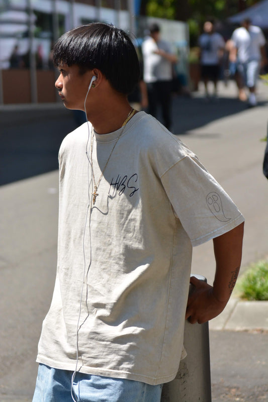 HBS - Apricot Snow Washed OVERSIZED T-Shirt