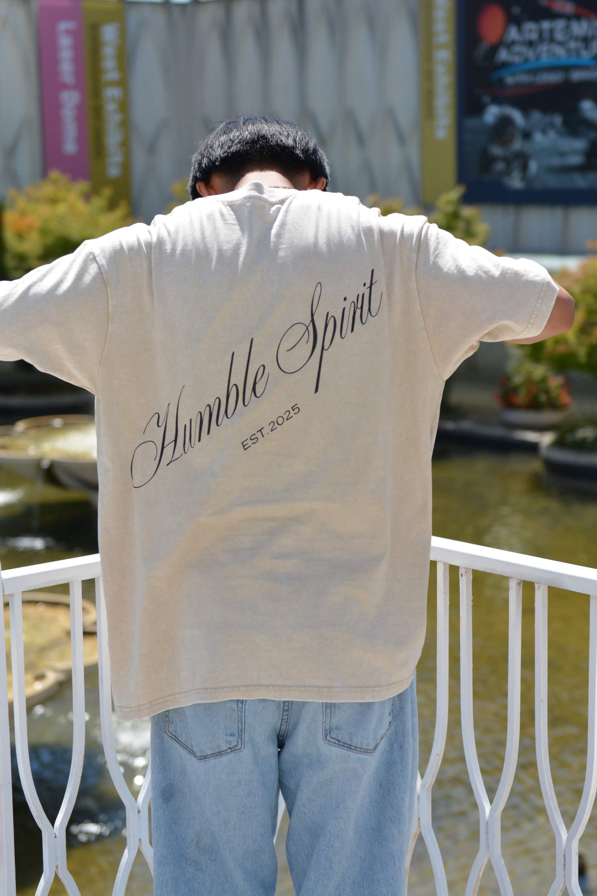 HBS - Apricot Snow Washed OVERSIZED T-Shirt