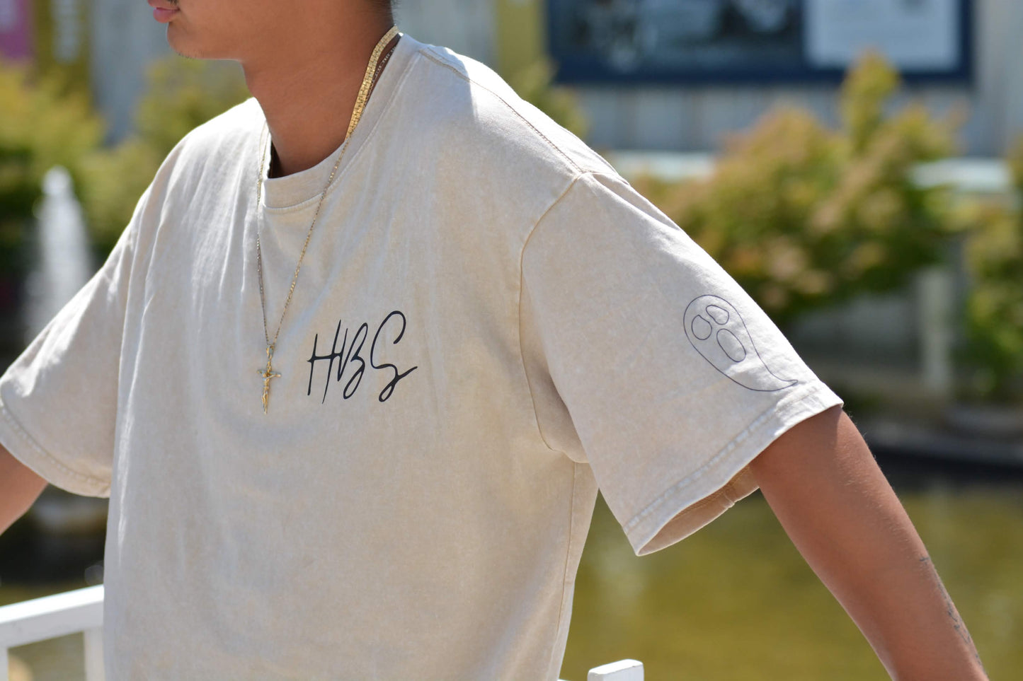 HBS - Apricot Snow Washed OVERSIZED T-Shirt