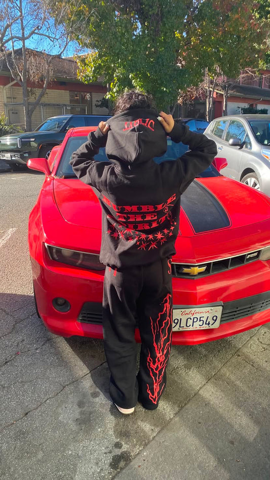 Humble Spirit - Red and Black TrackSuit