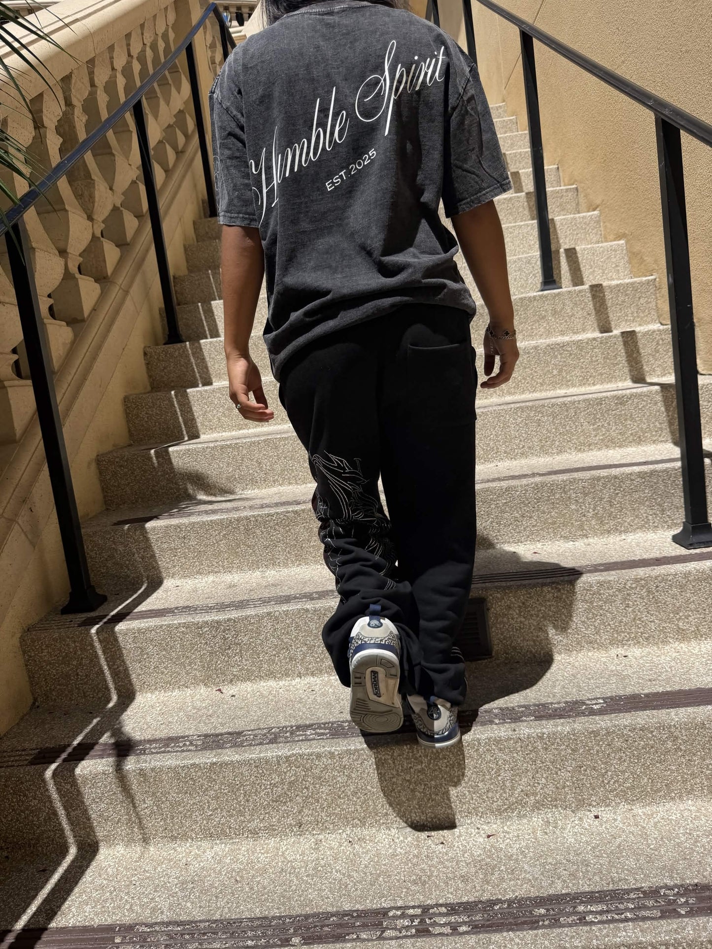 HBS - Black Snow Washed OVERSIZED T-Shirt